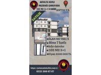 ANTALYA KEPEZ MAZIDAĞI ÇANKAYADA SATILIK 102 M2 3+1 SIFIR DAİRELER