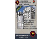 ANTALYA KEPEZ MAZIDAĞI ÇANKAYADA SATILIK 160  M2 3+2 SIFIR DAİRELER